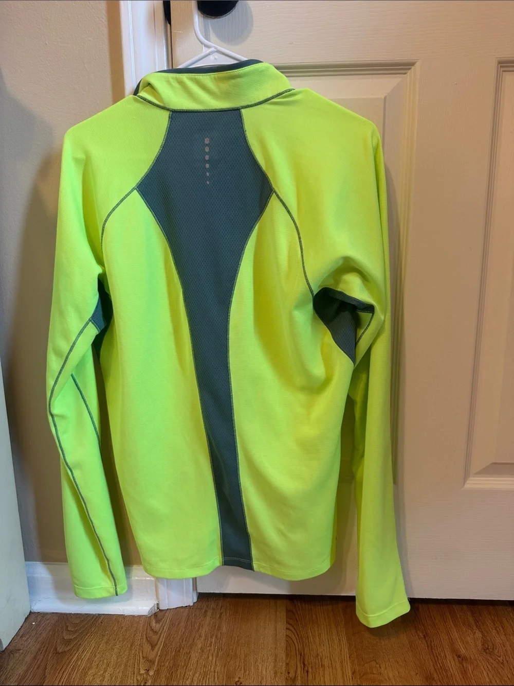 The North Face Neon Lime Green & Gray Half-Zip Pullover